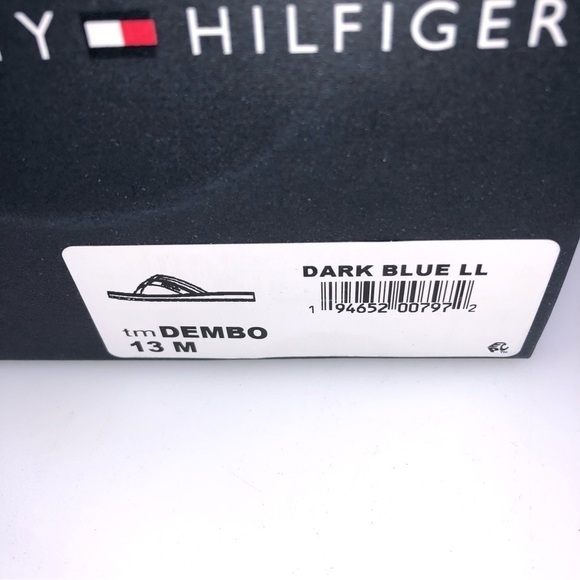 TOMMY Hilfiger Dembo Mens Flip Flop Sandals Blue Stylish & Comfortable - Picture 6 of 8